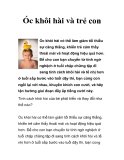 Óc khôi hài và trẻ con 