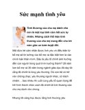 Sức mạnh tình yêu 