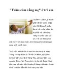 "Trầm cảm vắng mẹ" ở trẻ em