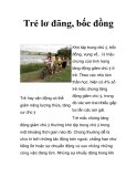 Trẻ lơ đãng, bốc đồng  