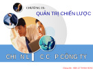 Quản trị chiến lược - Chương IX: Chiến lược cấp công ty - GV. Lê Thành Hưng