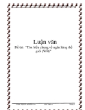 Đề tài:  "Tìm hiểu chung về ngân hàng thế giới (WB)"