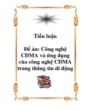 Luận văn tốt nghiệp: Công nghệ CDMA và ứng dụng của công nghệ CDMA trong thông tin di động