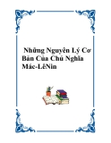 Bài giảng: Những nguyên lý cở bản của Chủ nghĩa Mác - Lenin (Ths Nguyễn Thị Minh Hương)