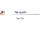 Topic 7(b): Tập quyền