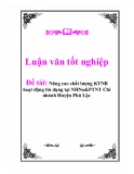 Báo cáo “Nâng cao chất lượng KTNB hoạt động tín dụng tại NHNo&PTNT Chi nhánh Huyện Phú Lộc”