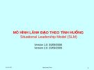 MÔ HÌNH LÃNH ĐẠO THEO TÌNH HUỐNG