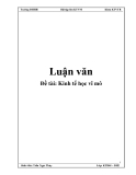 Đề tài:  Kinh tế vĩ mô