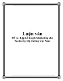 Luận văn: Lập kế hoạch Marketing cho Beeline tại thị trường Việt Nam