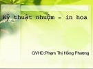 Bài thuyết trình môn Công nghệ hoàn tất: Kỹ thuật nhuộm - in hoa