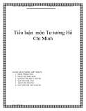 Tiểu luận nhóm môn Tư tưởng Hồ Chí Minh