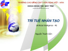 TRÍ TUỆ NHÂN TẠO (Nguyễn Thanh Cẩm) - Chương 1: Tổng quan về khoa học trí tuệ nhân tạo