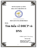 Luận văn: Tìm hiểu về DHCP và DNS