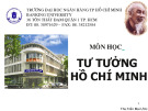 Giáo trình tư tưởng Hồ Chí Minh - Đại học Ngân hàng