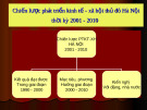 Chiến lược phát triển kinh tế - xã hội thủ đô Hà Nội thời kỳ 2001 - 2010