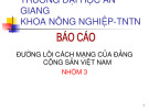 Thảo luận nhóm - Đường lối cách mạng của Đảng cộng sản Việt Nam