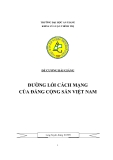 ĐỀ CƯƠNG BÀI GIẢNG - ĐƯỜNG LỐI CÁCH MẠNG CỦA ĐCS VN