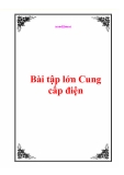 Bài tập lớn học về Cung cấp điện