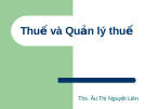 Thuế và Quản lý thuế