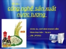 Đề tài: Công nghệ sản xuất nước tương