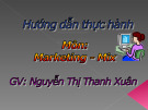 Hướng dẫn thực  hành môn Marketing - Mix