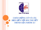 Bài thuyết trình Triết học Mác - Lênin: Tồn tại và ý thức xã hội