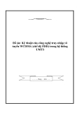 Đồ án "Kỹ thuật của công nghệ truy nhập vô tuyến WCDMA (chế độ FDD) trong hệ thống UMTS"