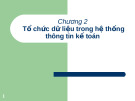 Tổ chức dữ liệu trong hệ thống thông tin kế toán