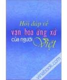 Văn hóa ứng xử của Việt Nam