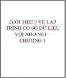 Giới thiệu về Lập trình Cơ sở dữ liệu với ADO.NET - Chương 1