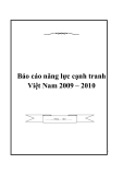 Báo cáo năng lực cạnh tranh Việt Nam 2009 – 2010