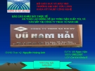 BÁO CÁO "AN TOÀN LAO ĐỘNG VỀ QUI TRÌNH SẢN XUẤT TOL VÀ CÁN SẮT TẠI CÔNG TY TNHH VŨ NAM HẢI"