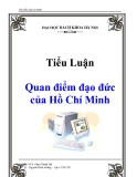 Tiểu luận: Quan điểm đạo đức của Hồ Chí Minh