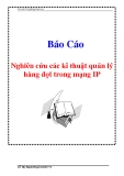 Luận văn: Nghiên cứu các kĩ thuật quản lý hàng đợi trong mạng IP