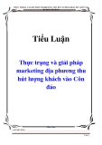 Tiểu luận: Thực trạng và giải pháp marketing địa phương thu hút lượng khách vào Côn đảo