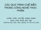 QUÁ TRÌNH CHẾ BIẾN TRONG CÔNG NGHỆ THỰC PHẨM