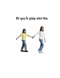 Bí quyết giúp nhớ lâu   