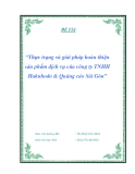 Đề tài: Thực trạng và giải pháp hoàn thiện sản phẩm dịch vụ của công ty TNHH Hakuhodo & Quảng cáo Sài Gòn