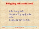 Bài giảng Miccrosoft Excel