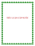 Tiểu luận cấp nước