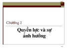 Bài giảng quyền lực và  sự ảnh hưởng