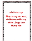 Đề tài thảo luận Thực trạng sản xuất, chế biến và tiêu thụ nhãn Lồng ở tỉnh Hưng Yên