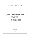 Chánh biên toát yếu Quốc triều