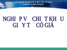 Những vấn đề chung về nghiệp vụ chiết khấu