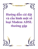 Hướng dẫn cài đặt và cấu hình một số loại Modem ADSL thường gặp