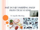 Hướng dẫn phê duyệt phương pháp phân tích vi sinh