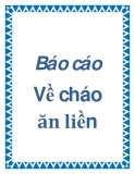 Báo cáo về cháo ăn liền