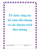 Tổ chức công tác kế toán tiền lương và các khoản trích theo lương