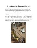 Trang điểm cho cầu thang đón Noel