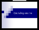 Các luồng vào / ra trong java